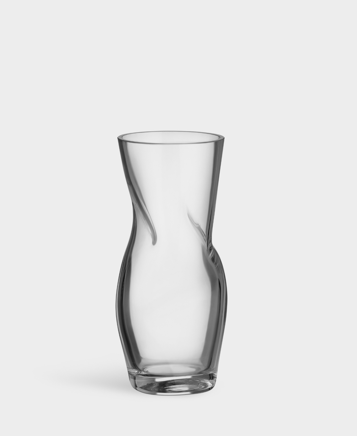 Orrefors Squeeze Small Crystal Vase In Clear