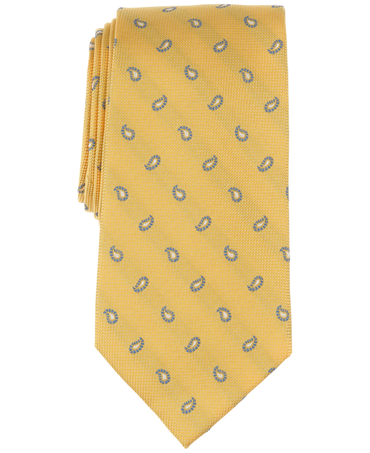Brooks Brothers B By  Men's Teardrop Tie In Yellow