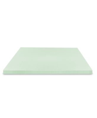 CLOSEOUT! 3" Green Tea Infused Memory Foam Mattress Topper, Twin