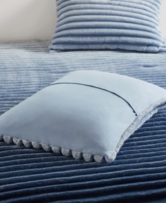 Avril Fluffy Ribbed Plush 3-Pc. Comforter Set, Full/Queen