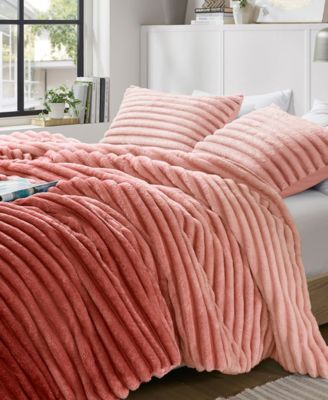 Avril Fluffy Ribbed Plush 3-Pc. Comforter Set, King/California King