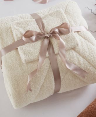 Kyla Double Diamond Quilted Teddy 3-Pc. Comforter Set, King/California King