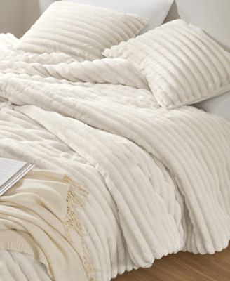 Avril Fluffy Ribbed Plush 2-Pc. Comforter Set, Twin/Twin XL