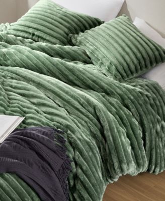 Avril Fluffy Ribbed Plush 3-Pc. Comforter Set, Full/Queen