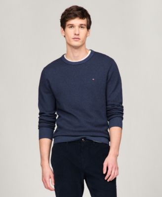 Tommy Hilfiger - Men's Crewneck Two-Tone Sweater