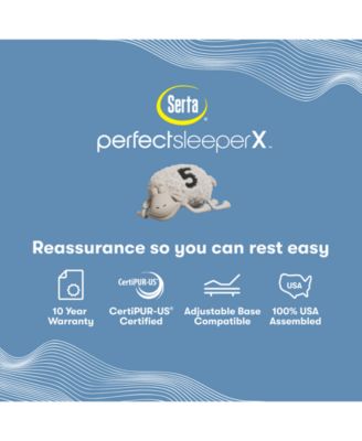 Perfect Sleeper X Lexton Medium Pillow Top 14.25" Quilted Hybrid Mattress - King