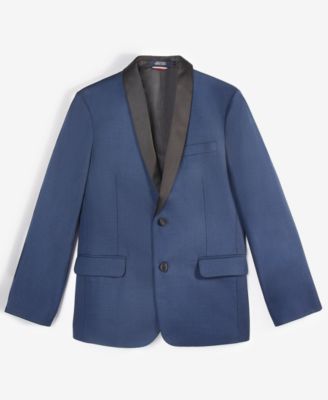 Big Boys Stretch Sharkskin Shawl Collar Sportscoat