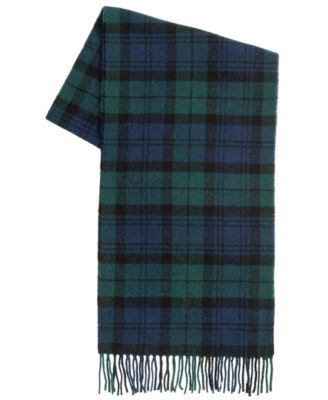 Men's Woolen Plaid Scarf