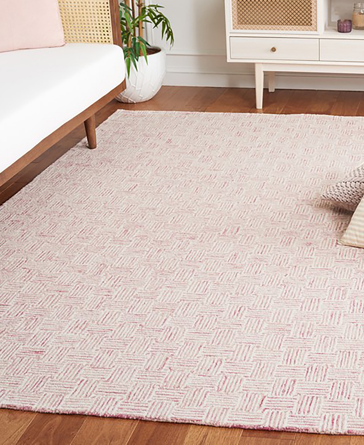 Safavieh Micro-Loop Iv MLP537U 3'x5' Area Rug -Ivory