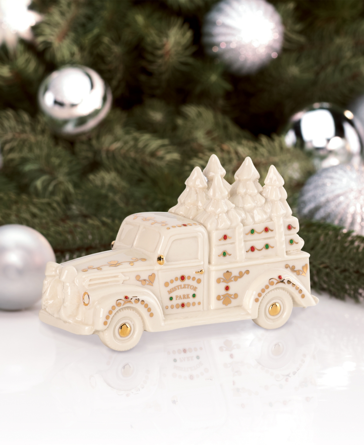From The Vault! Lenox Mistletoe Park Truck with Trees, Exclusively at Macy's