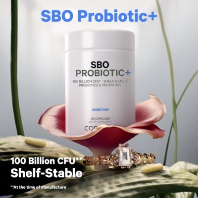 SBO Probiotics, 100 Billion CFUs Per Serving, Multi Strain Soil Based Organisms Blend and Organic Fermented Botanical Blend, Shelf-Stable, 90 Capsules
