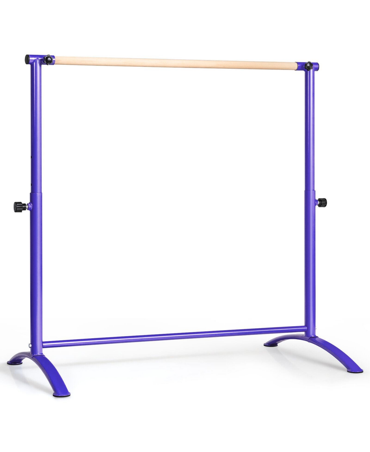 Sugift 51 Inch Ballet Barre Bar with 4-Position Adjustable Height-Purple