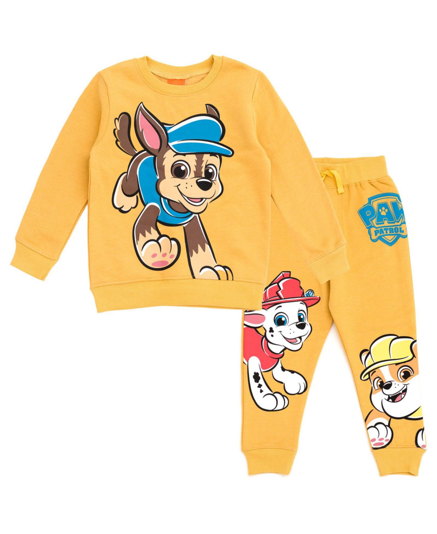 Комплекты Paw Patrol Fleece Sweatshirt and Pants Outfit Set для мальчиков-малышей, цвет: Горчичный жёлтый — фото 1