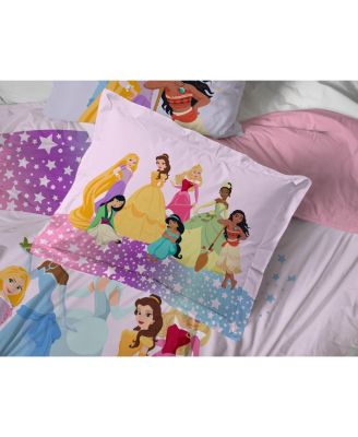 Disney Princess Rainbow Stars Bed Set with Sham