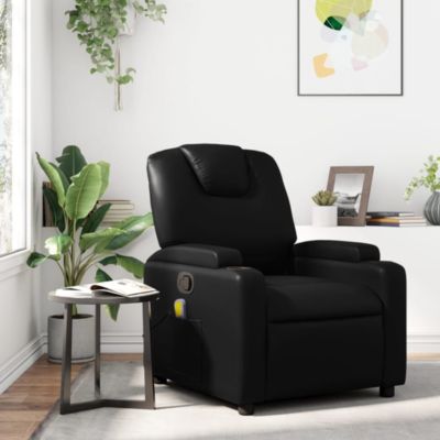 Massage Recliner Chair Faux leather, metal, plywood Large