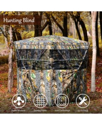 3 Person Portable Surround View Tent with Slide Mesh Window