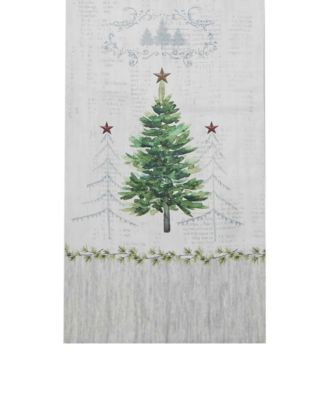 Trees Polyester&nbsp;Runner, 14" x 72"