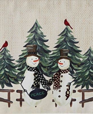 Country Snowman Polyester 4 Piece Placemat, 13" x 18''