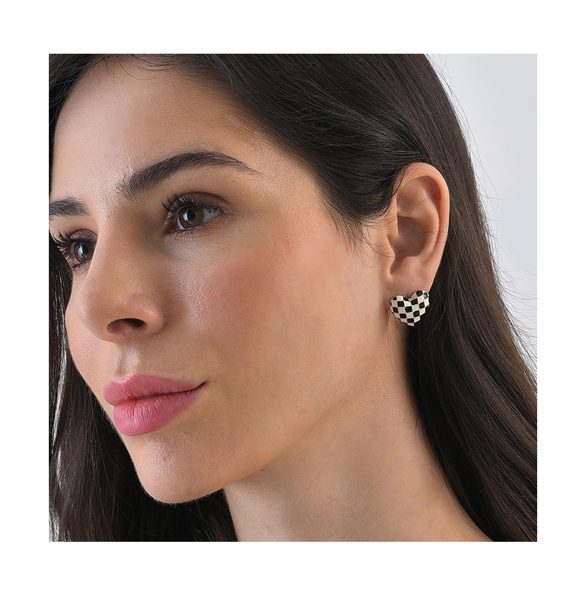 Sohi Women's Heart Stud Earrings