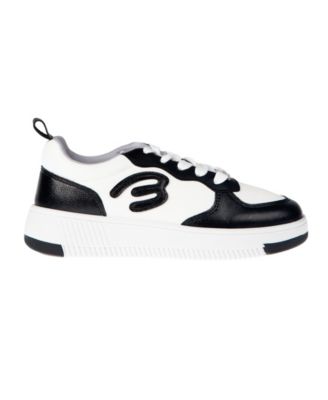 Little and Big Girls Low Top Court "B" Applique Sneaker 