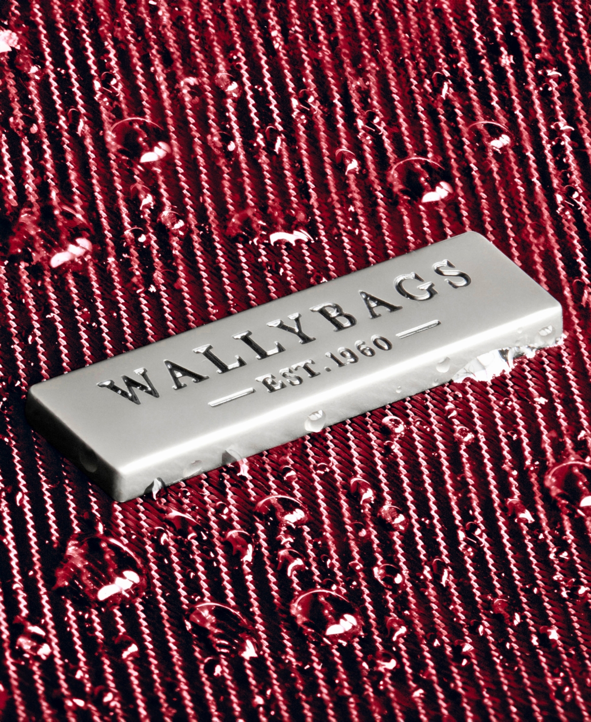 Wallybags 52" Premium Travel Garment Bag With Shoulder Strap And Two Large Pockets In Red