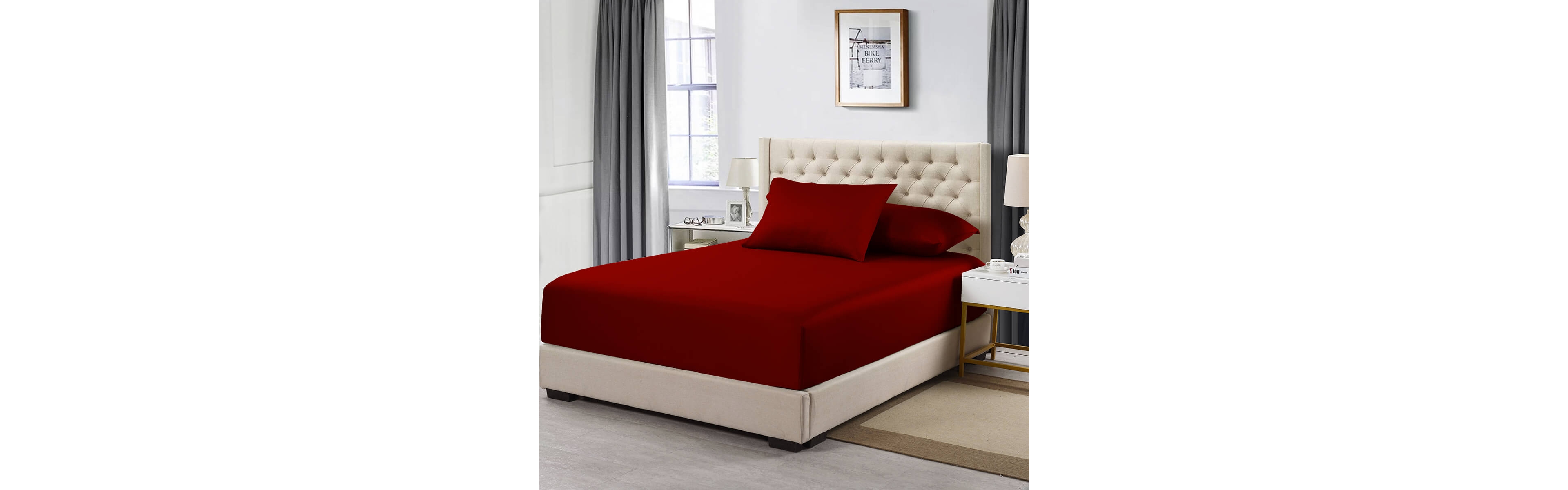 Egyptian Linens High Profile Fitted Sheet (22 Inches) Luxurious Cotton 608 Thread Count, Queen