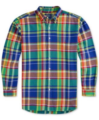 Lot De 2 Chemises Homme Helix à Manches Longues - Taille L, Motif Plaids Multicolores, Occasion En Très Bon état