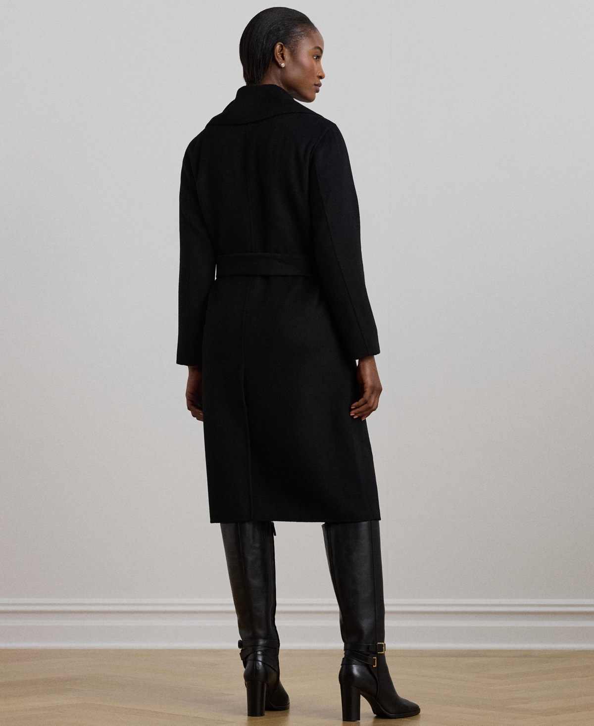 Lauren Ralph Lauren Women's Double-Faced Wool-Blend Wrap Coat