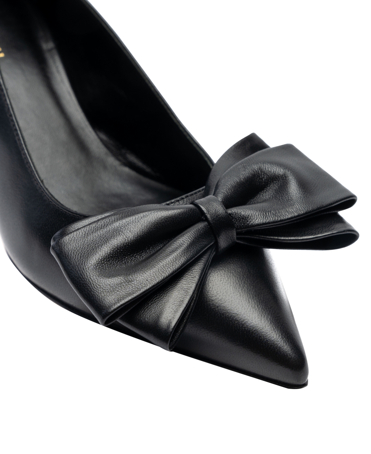 Bruno Magli Nadia Pointed Toe Kitten Heel Pump In Black