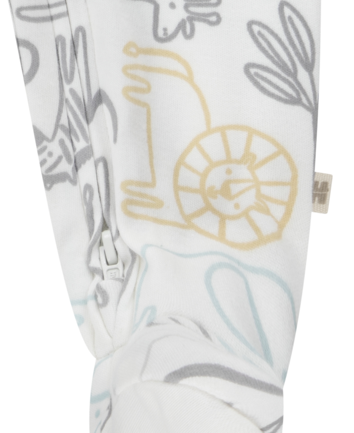 Huggies Baby Boys Organic Printed Coverall In  Snow White