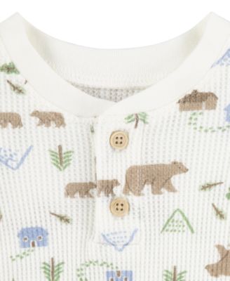 Baby Boys' Sherpa Jacket, Bodysuit and Pants 3-Piece Set