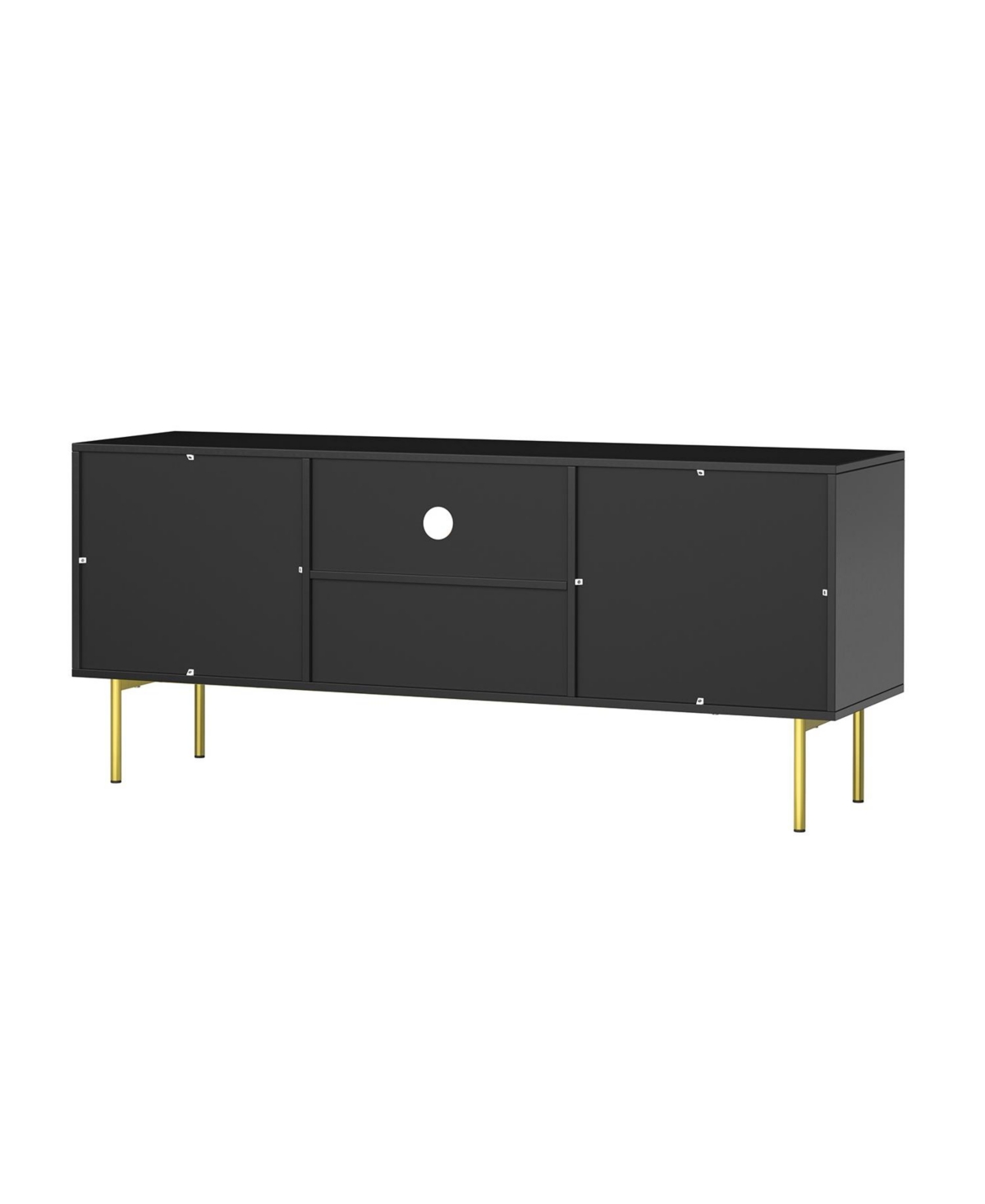Hulala Home Vittore Modern Tv Stand for TVs up to with Metal Legs