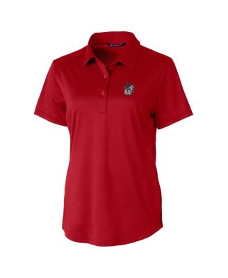 Women's Red Georgia Bulldogs Prospect Textured Stretch Polo Top