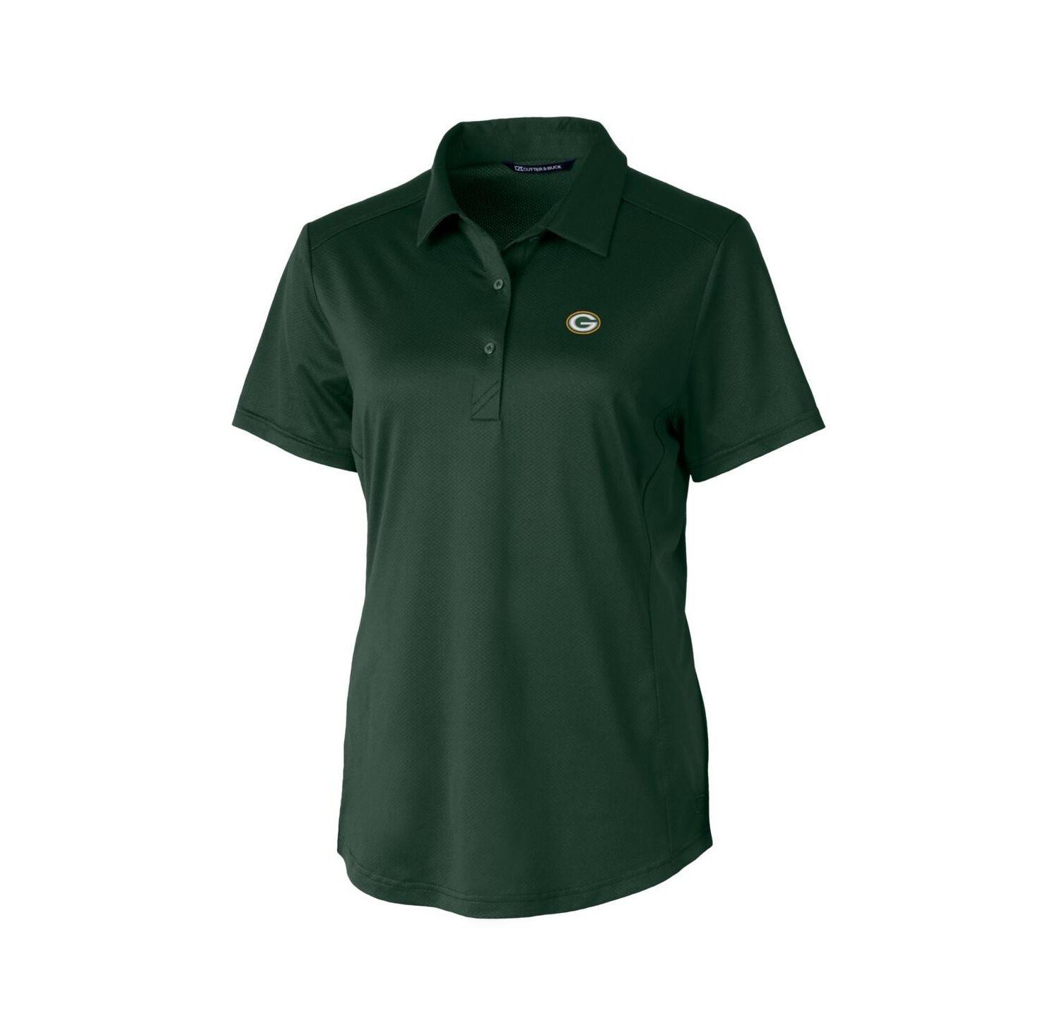 Women's Hunter Green Green Bay Packers Prospect Textured Stretch Polo