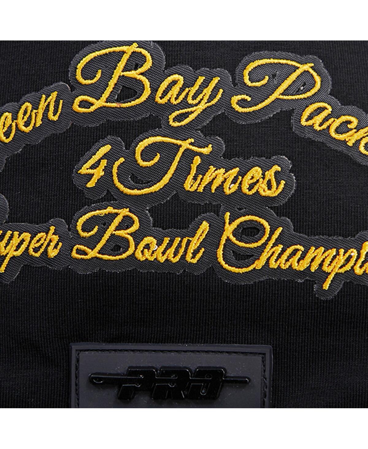 Men's Pro StandardGreen Bay Packers Hybrid T-Shirt - Black