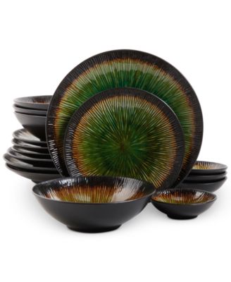 Gibson - Stoneware 16-Pc. Shangri-La Table Setting