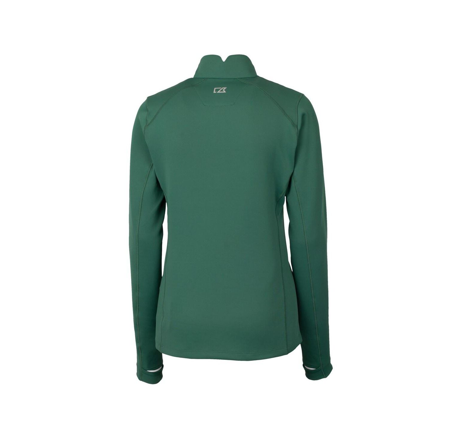 Women's Hunter Green Philadelphia Eagles Gridiron Classics Logo DryTec Traverse Stretch Quarter-Zip Pullover Top