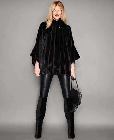 The Fur Vault Mink Fur Cape