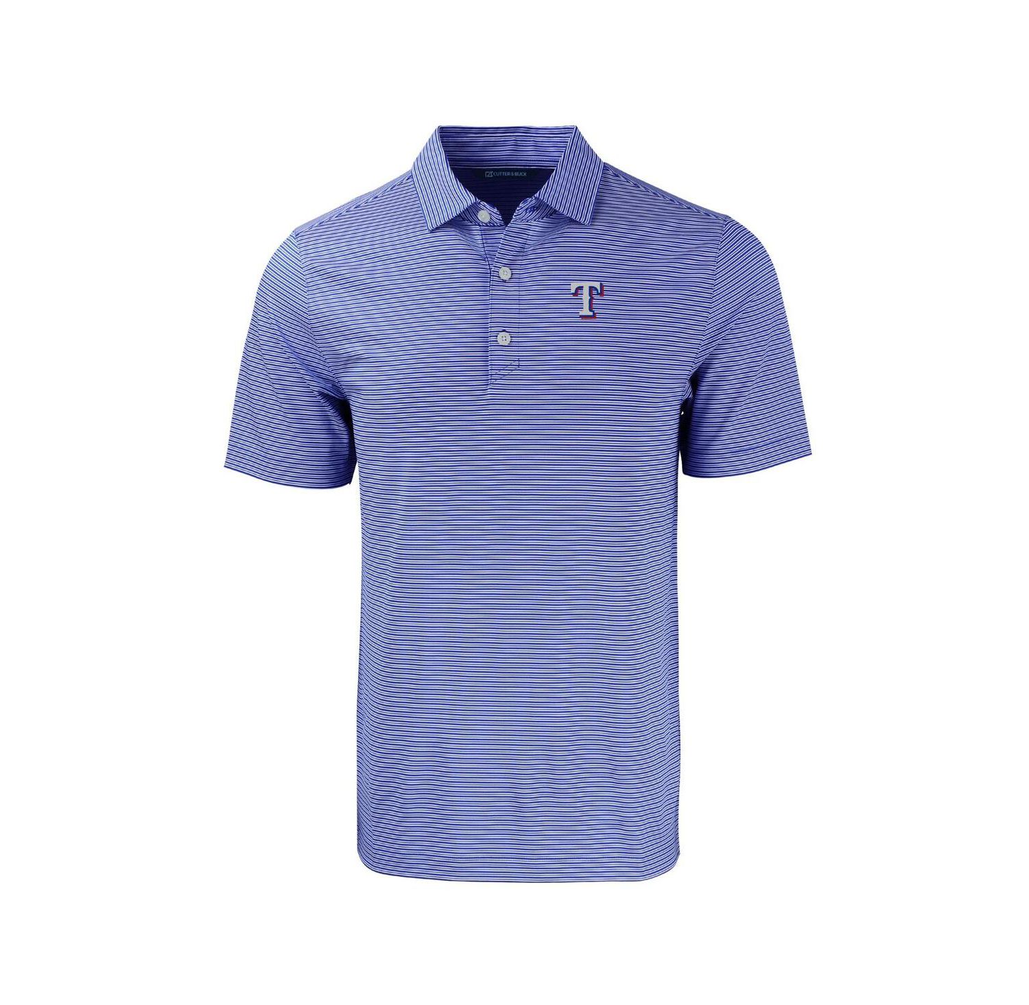 Men's Royal Texas Rangers Forge Eco Double Stripe Stretch Polo