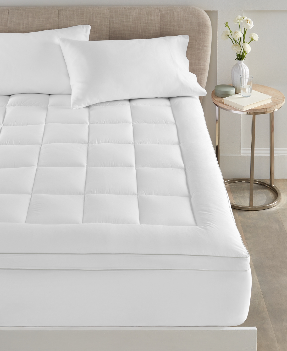 CHARTER CLUB PILLOWTOP MATTRESS PAD, QUEEN, EXCLUSIVELY AT MACY'S 