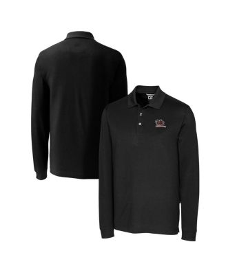 Men's Black South Carolina Gamecocks Advantage Tri-Blend Pique Long Sleeve DryTec Polo