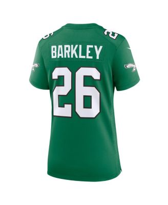 Women's Saquon Barkley Kelly Green Philadelphia Eagles Alternate Game Jersey