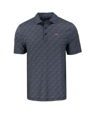Men's Black Ohio State Buckeyes Pike Eco Pebble Print Stretch Polo