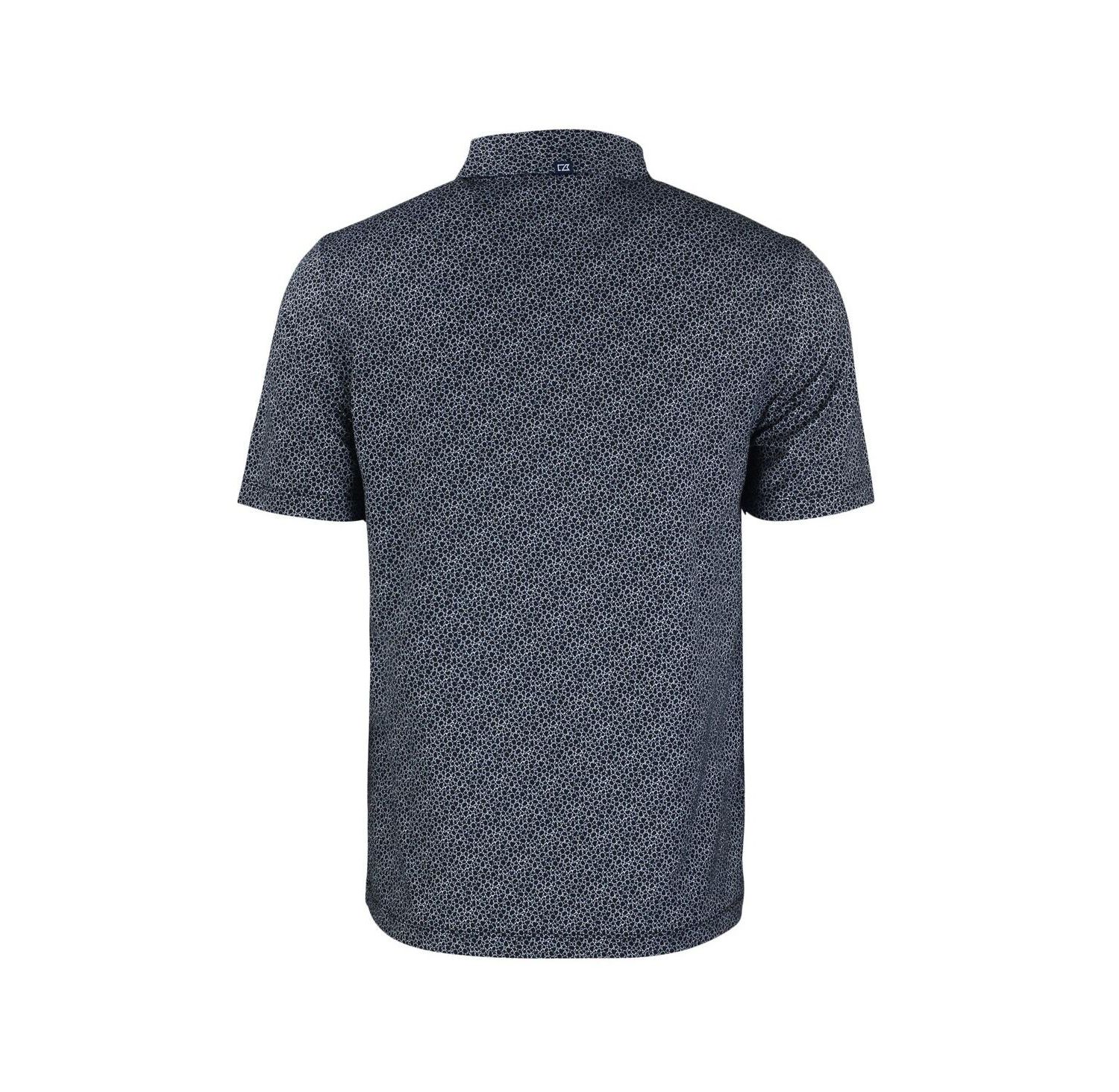 Men's Black Ohio State Buckeyes Pike Eco Pebble Print Stretch Polo