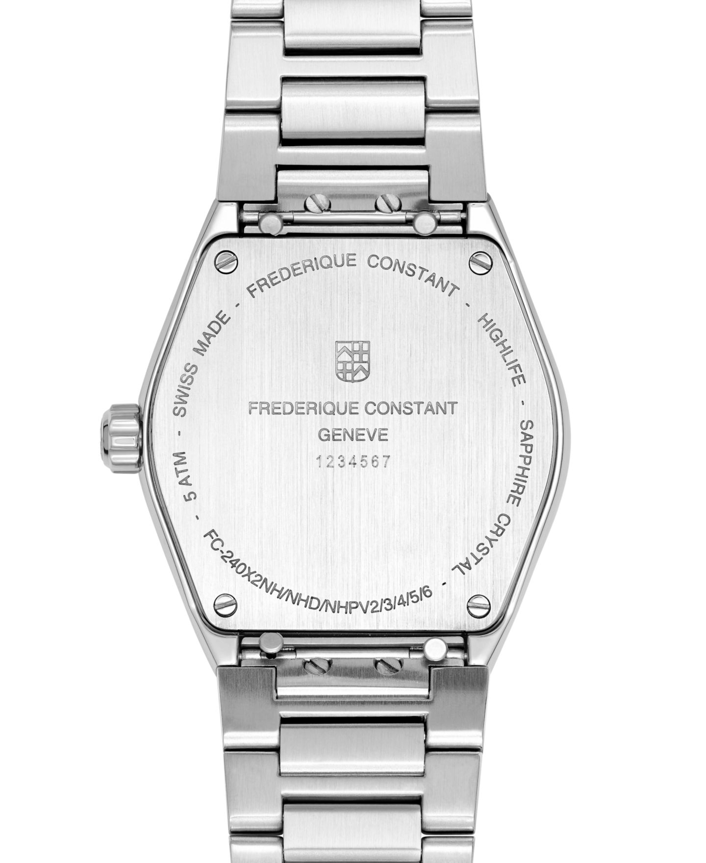 Женские часы Frederique Constant Swiss Highlife Diamond (0.04 ct. t.w.) Stainless Steel Bracelet Watch 31mm FC-240LND2NH26B — фото 3