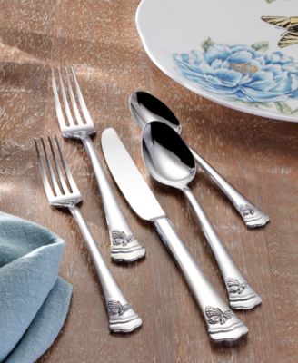 Butterfly Meadow II 65 Pc. Flatware Set, Service for 12