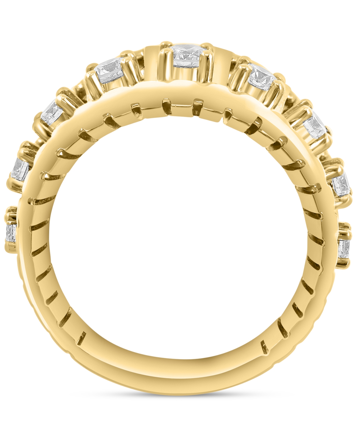 Effy Diamond Openwork Concave Statement Ring (3/4 ct. t.w.) in 14k Gold