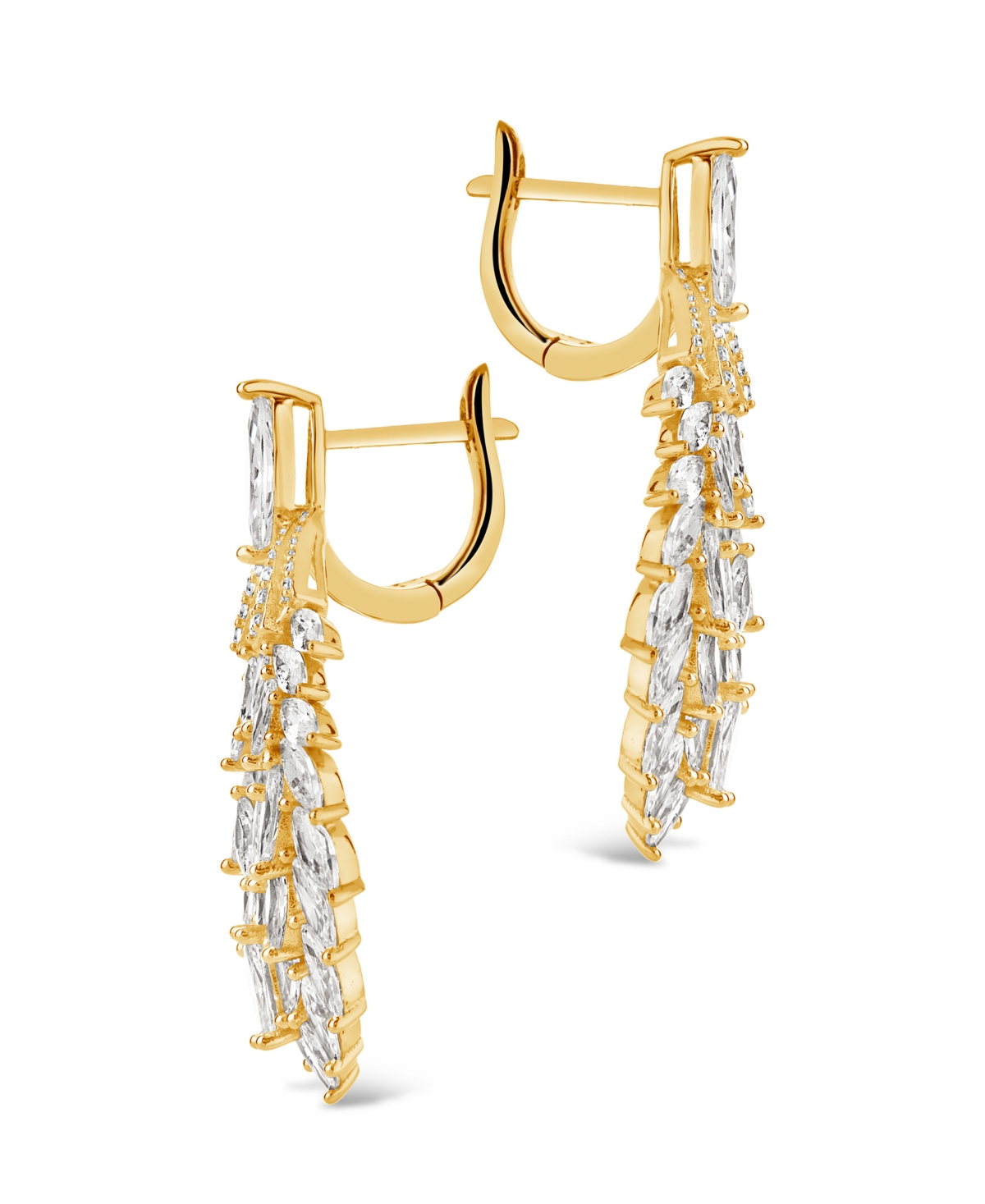 Sterling Forever Giuliana Statement Cubic Zirconia Drop Earring In Silver