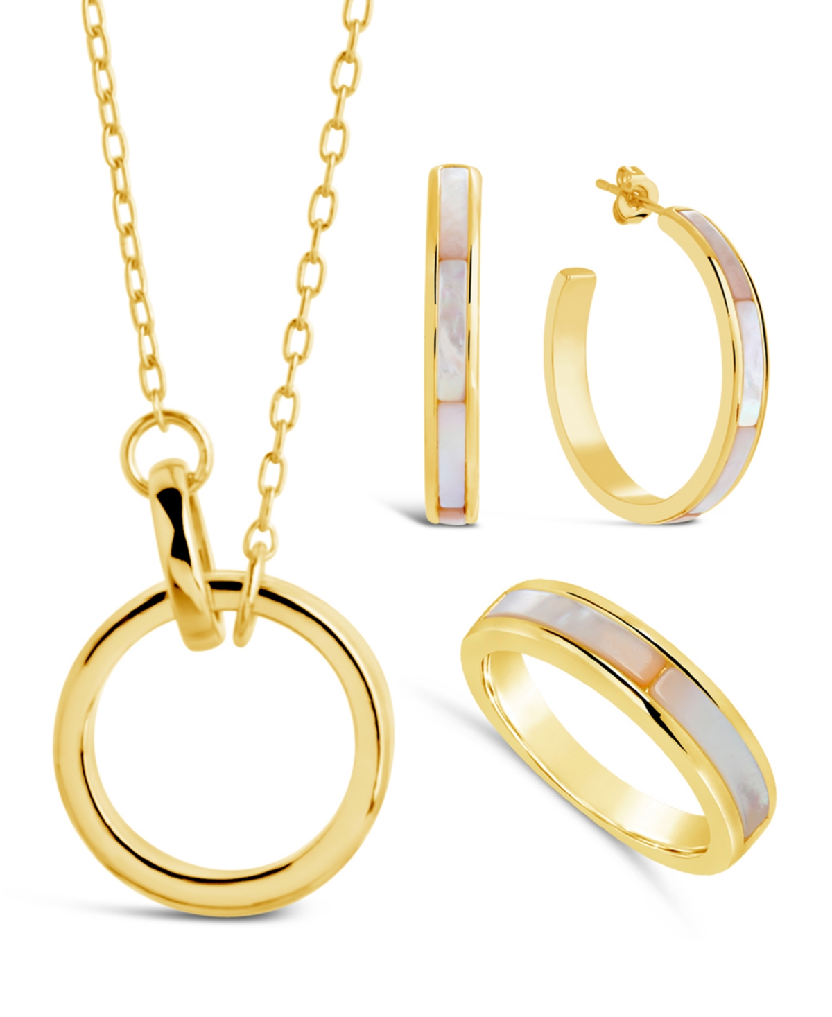 Sterling Forever Mishel Mother of Pearl Matching Set