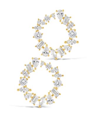 Shania Cubic Zirconia Circle Stud Earrings